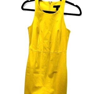 YELLOW BANANA REPUBLIC DRESS - LINEN - SIZE 0